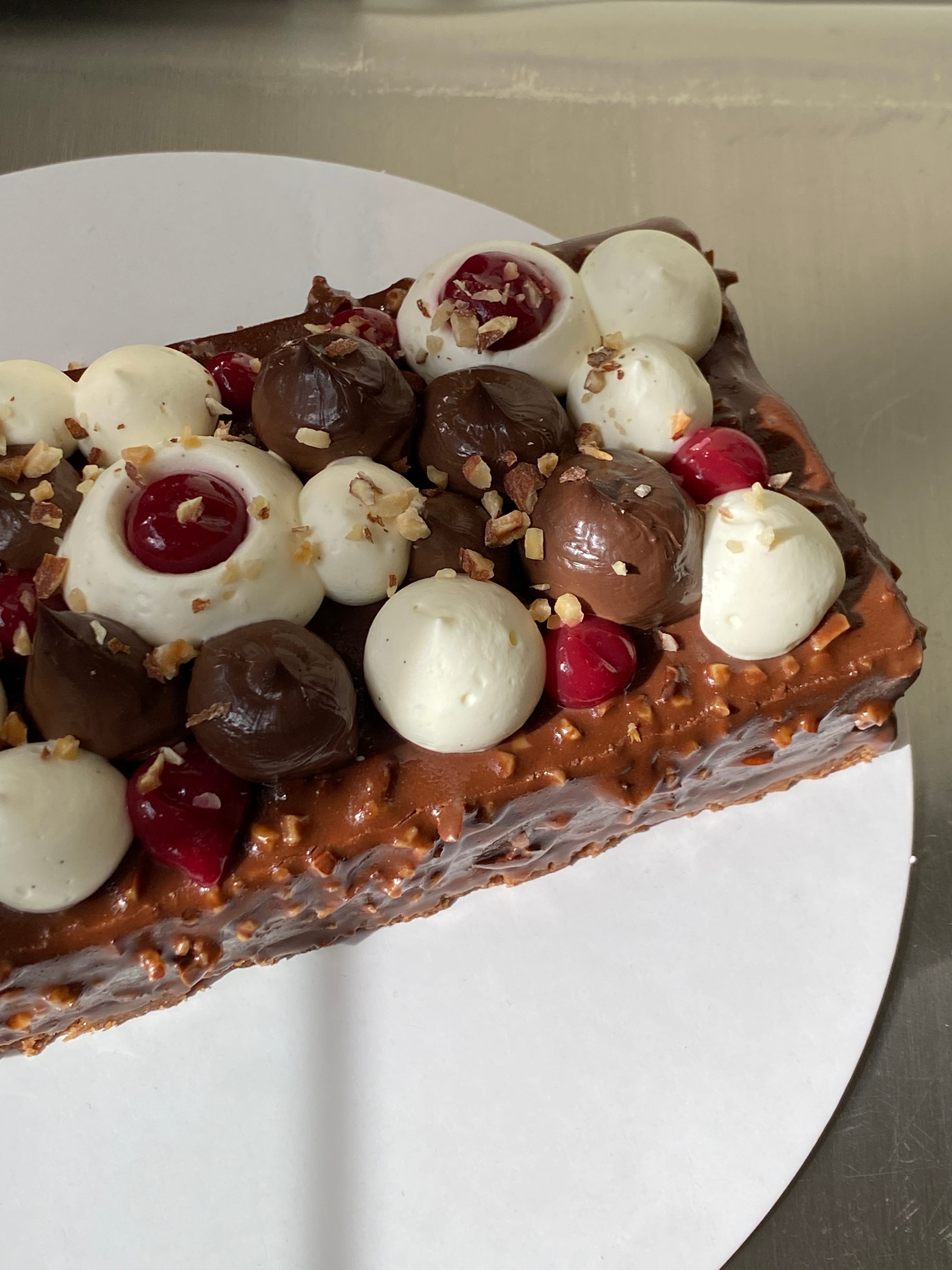 Entremet chocolat framboise